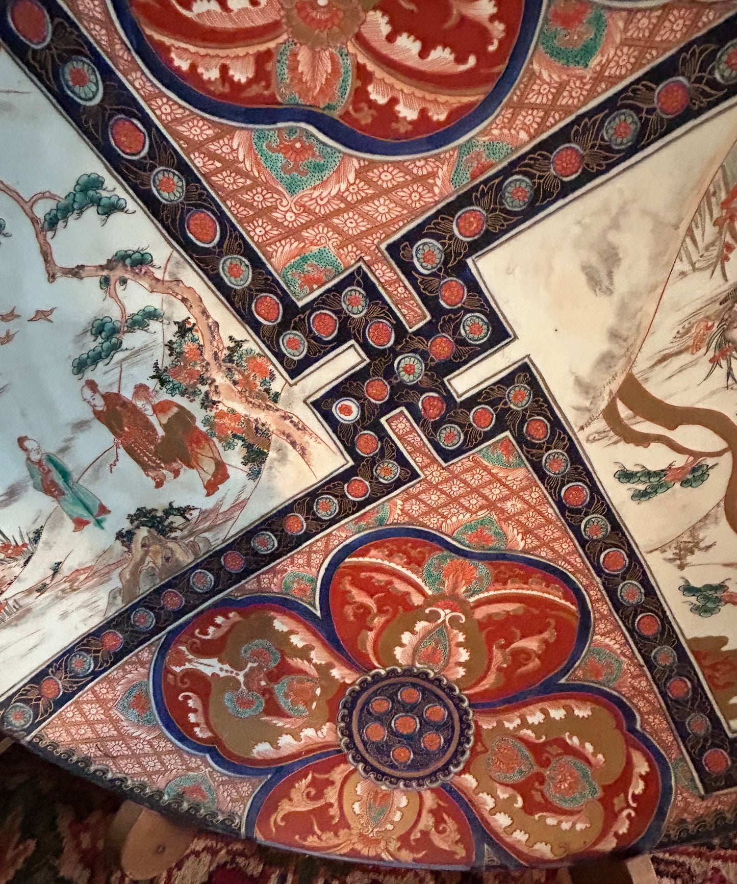 JAPANESE IMARI ANTIQUE CHARGER LATE 1800'S