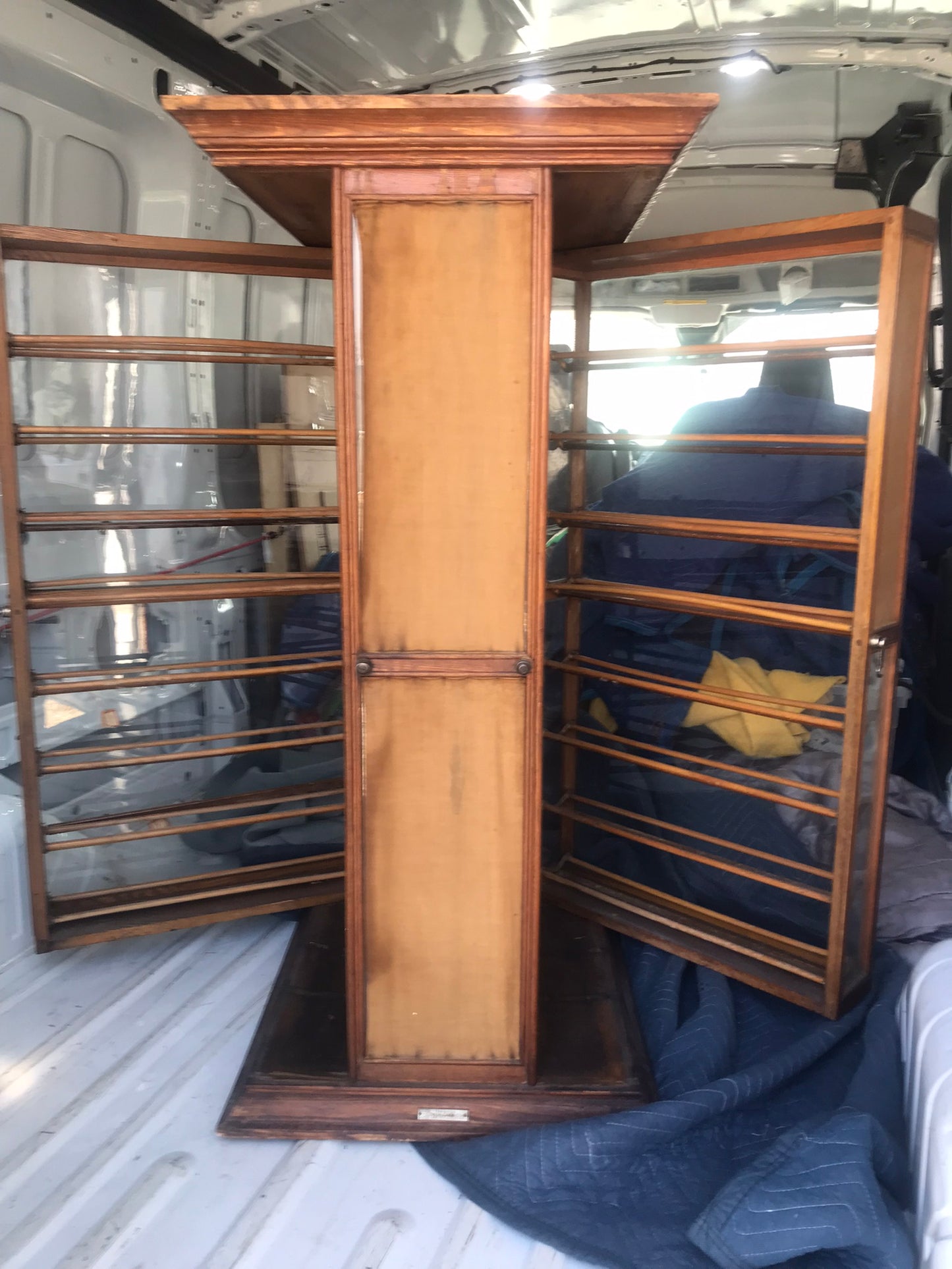 LARGE ANTIQUE STORE RIBBON CABINET