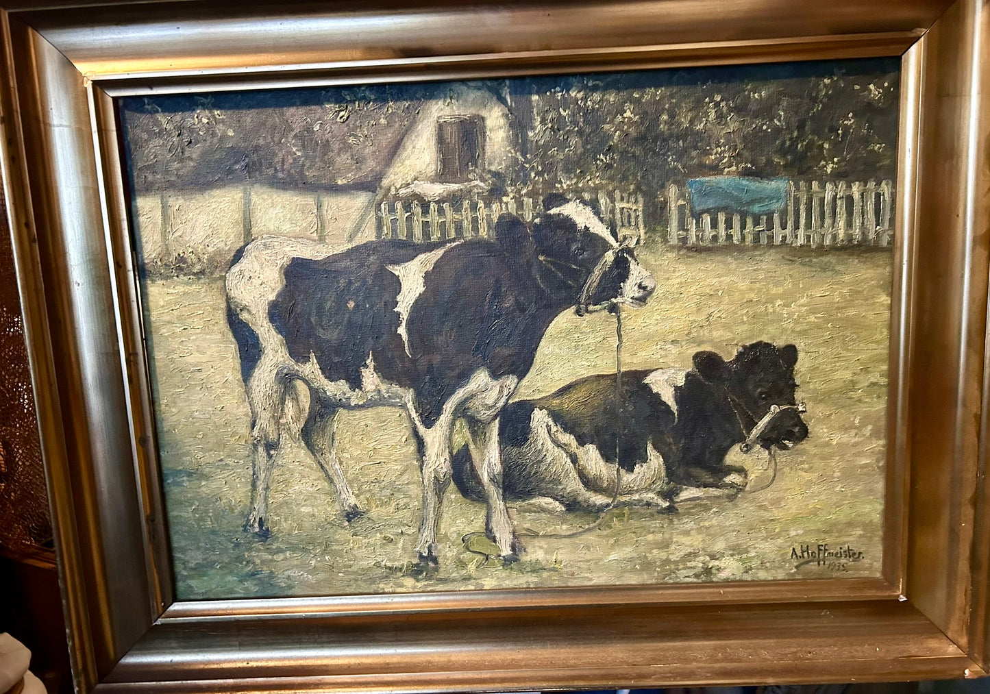 ADOLF HOFFMEISTER - CZECH 1902-1973 PAINTING OF COWS