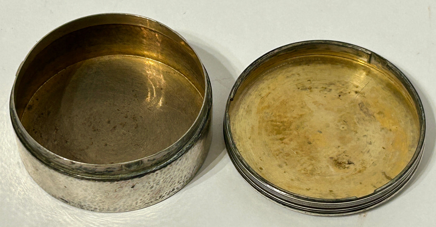 TIFFANY STERLING ROUND BOX