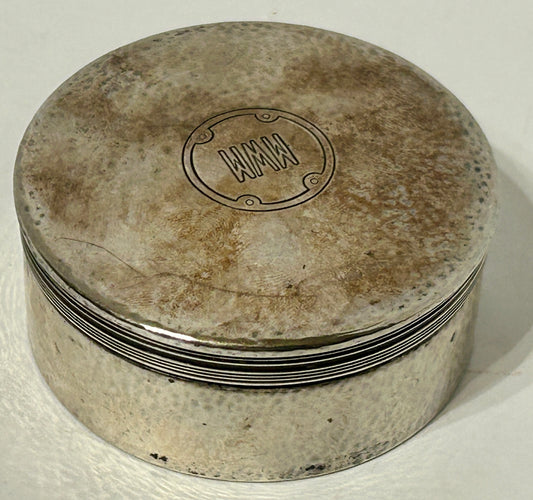 TIFFANY STERLING ROUND BOX