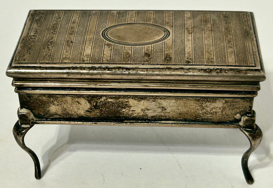 ANTIQUE STERLING RING OR JEWELRY BOX