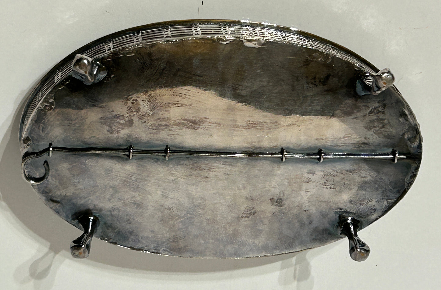 ENGLISH GEORGIAN SHEFFIELD PLATE ANTIQUE DESK STANDISH