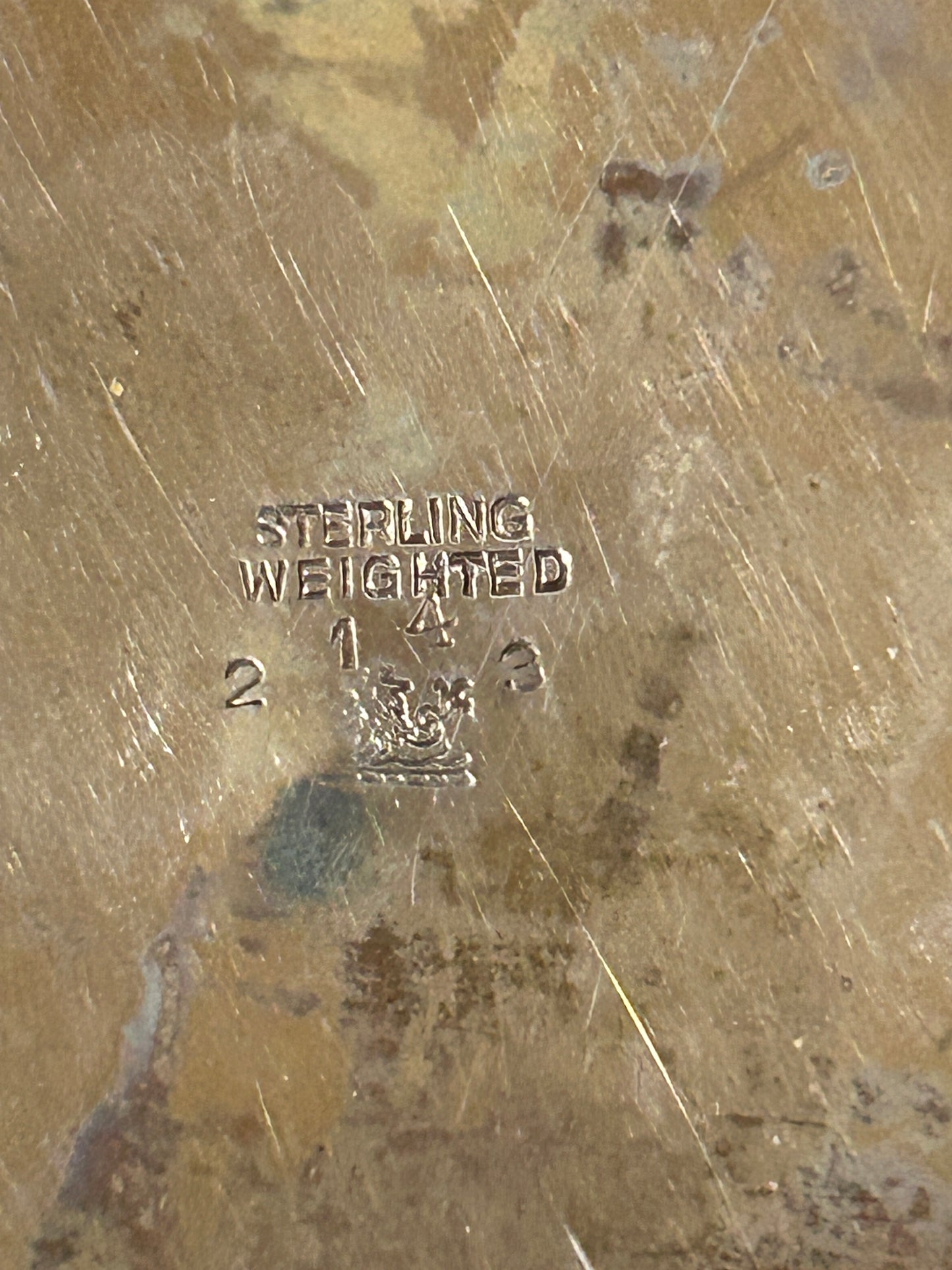 STERLING WEIGHTED CANDLESTICKS BY REDLICH & CO.