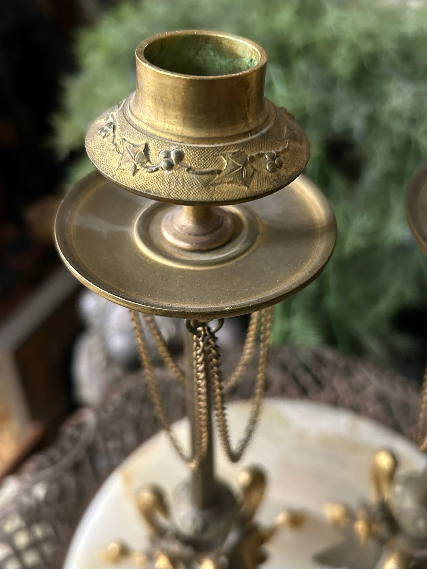 HENRI PICARD PAIR OF BRONZE CANDLESTICKS