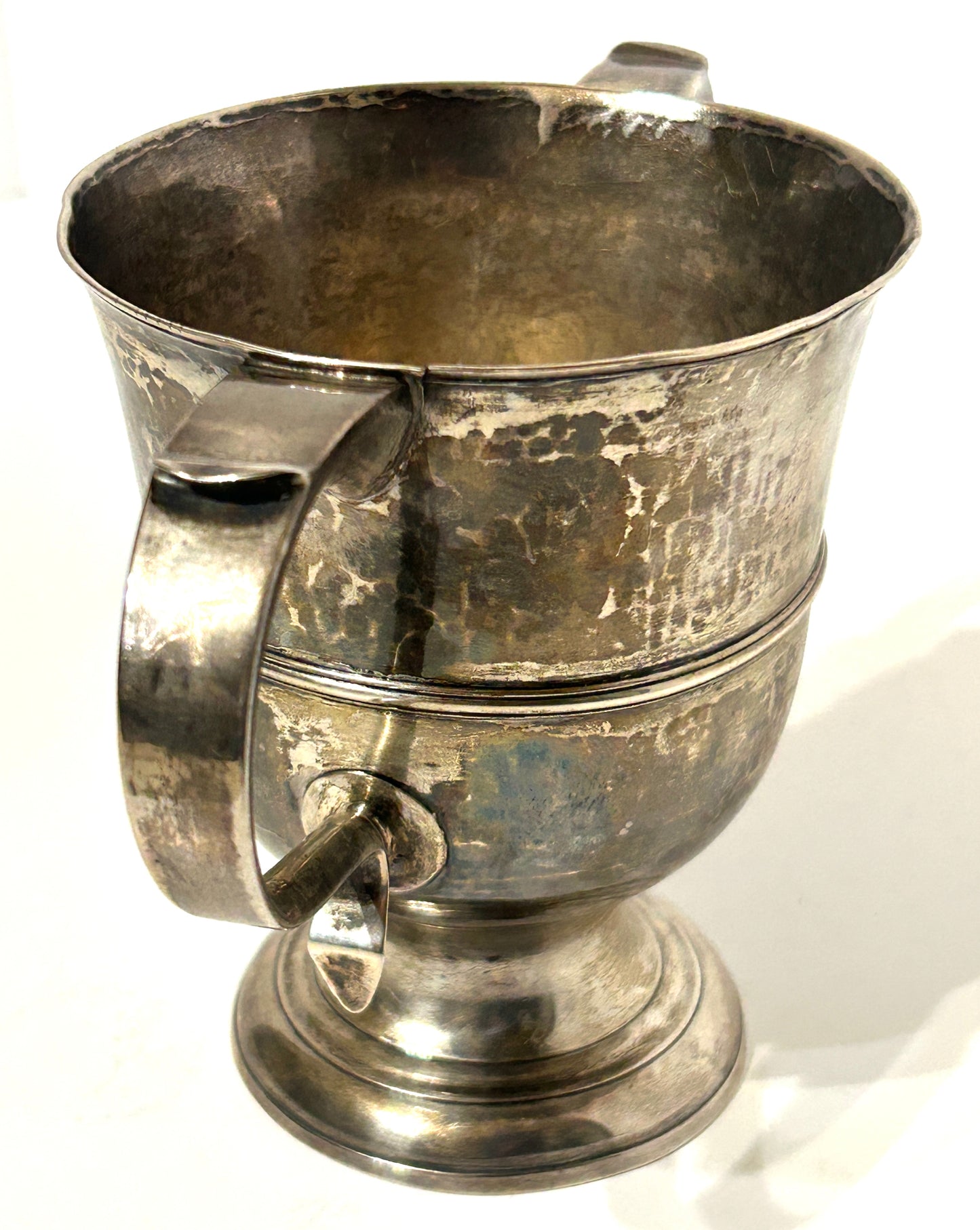 ANTIQUE STERLING SILVER LOVING CUP BY IMPORTANT LONDON MAKER FULLER WHITE DATED 1748