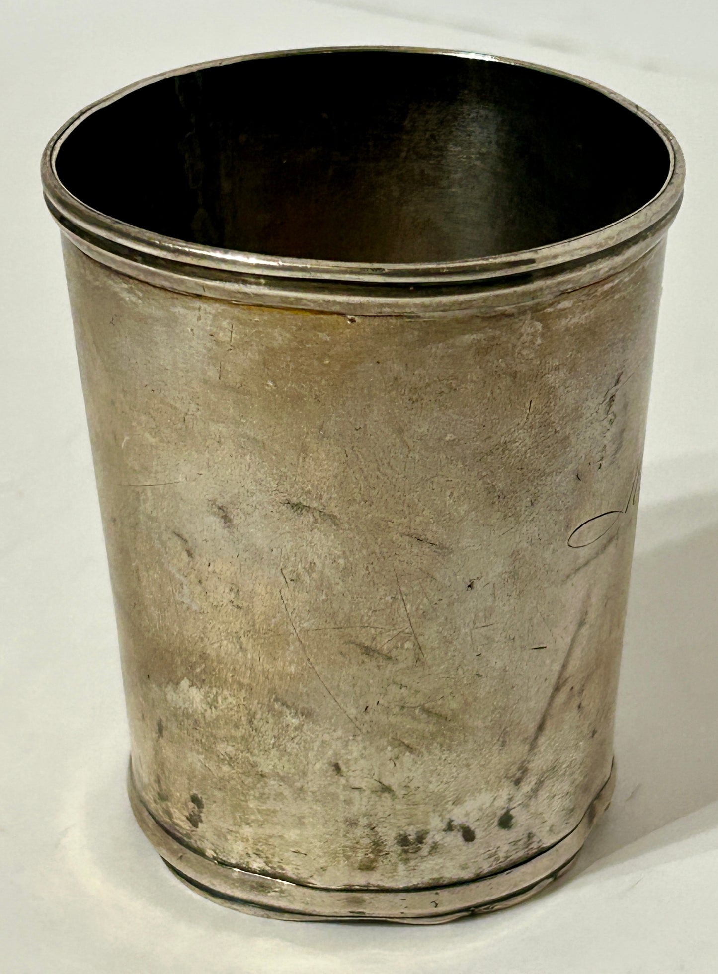 SILVER CUP BY THEODORE DUBOSQ, PHILADELPHIA PENNSYLVANIA 1829-1850