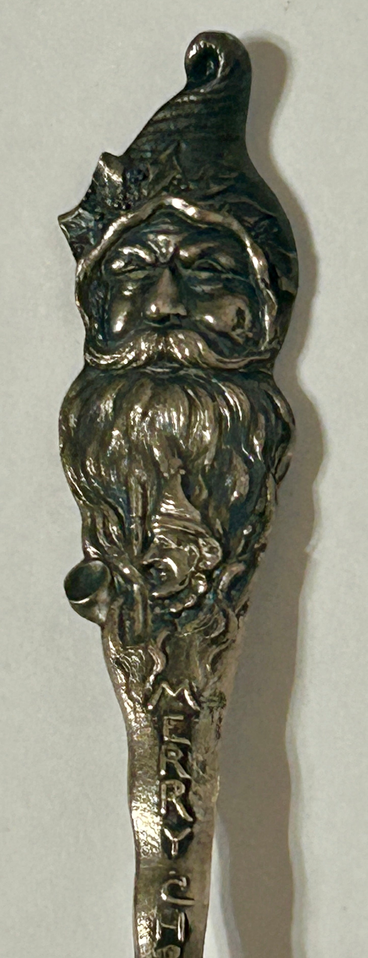SANTA CLAUS STERLING ANTIQUE SPOON
