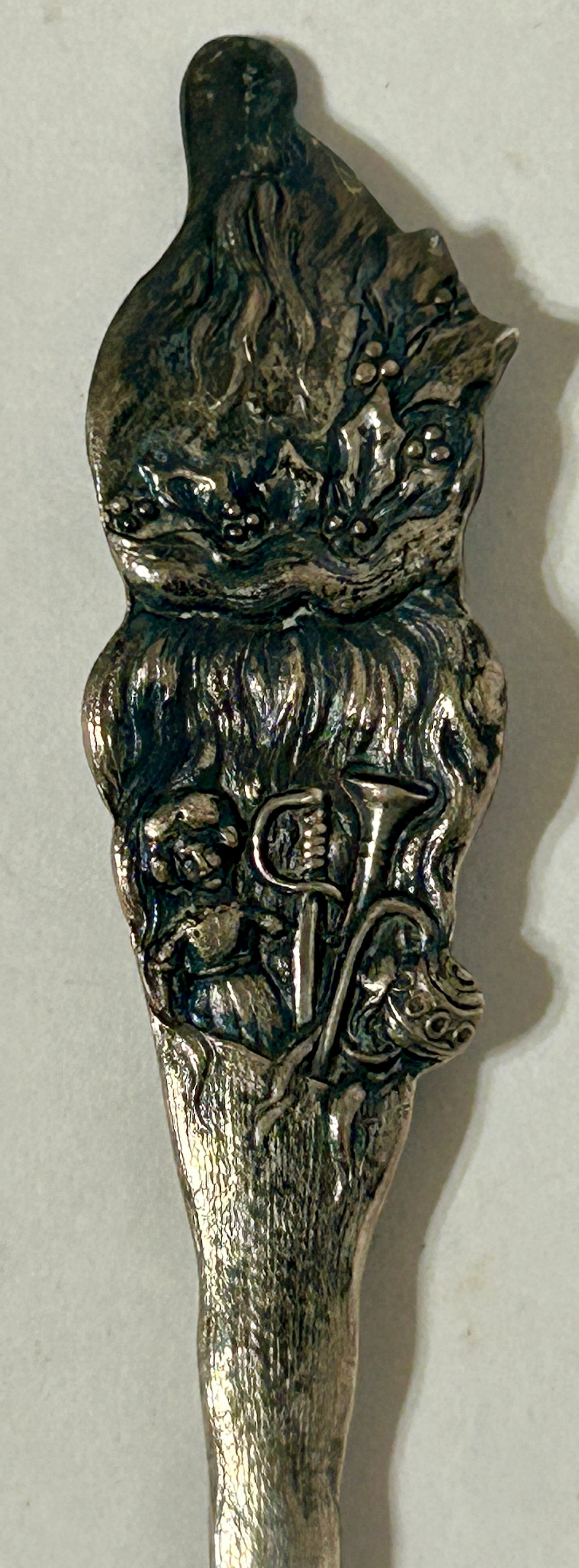 SANTA CLAUS STERLING ANTIQUE SPOON
