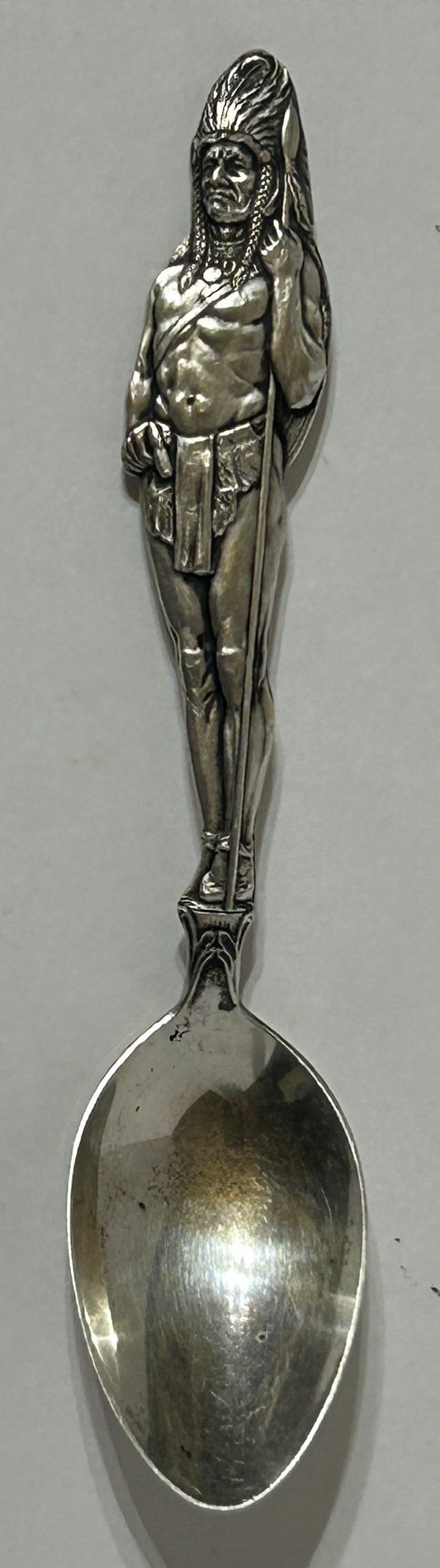 STERLING SILVER NATIVE AMERICAN FIGURAL SPOON