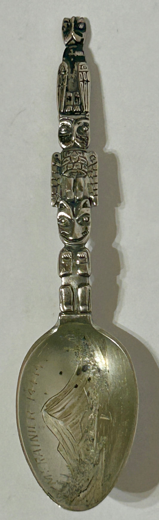 STERLING SILVER TOTEM POLE FIGURAL SPOON