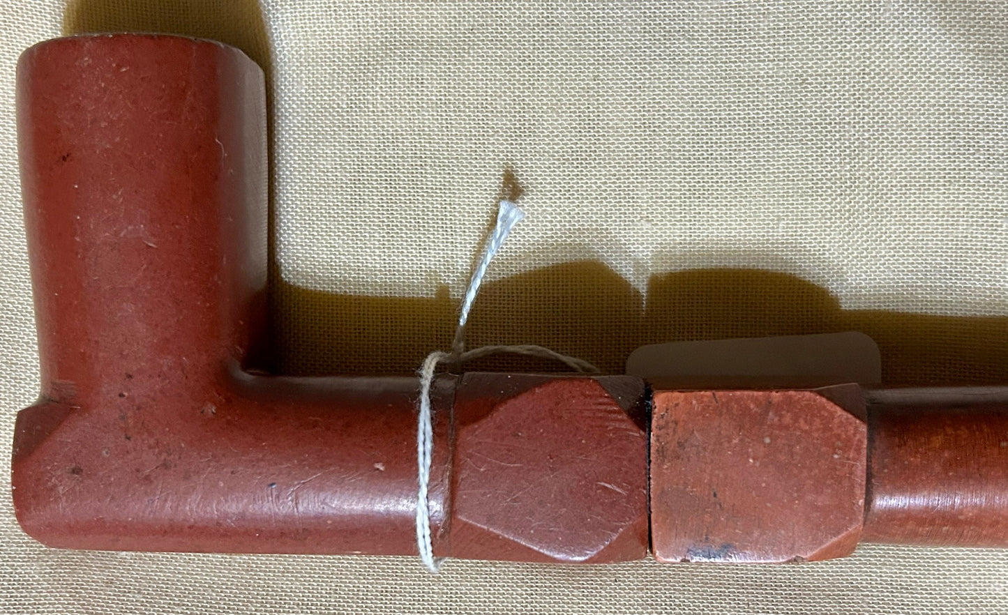 NATIVE AMERICAN SIOUX EARLY 1900'S CATLINITE PIPE