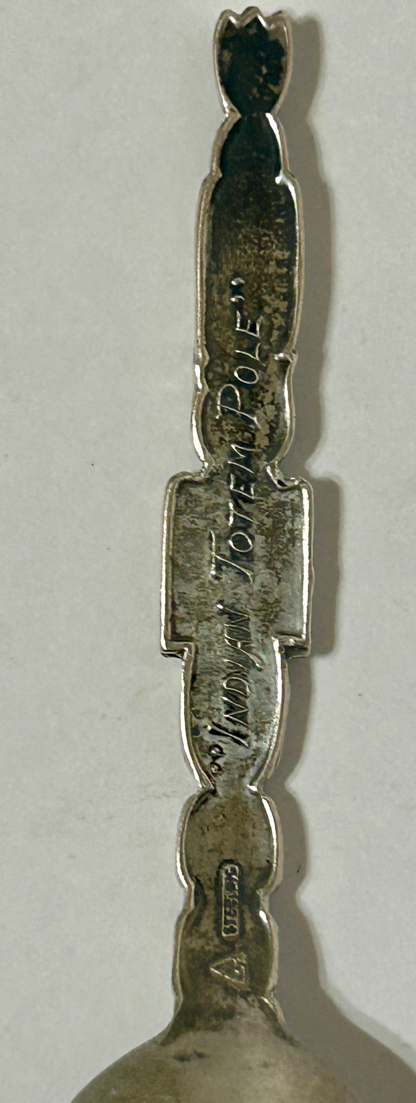 STERLING SILVER TOTEM POLE FIGURAL SPOON