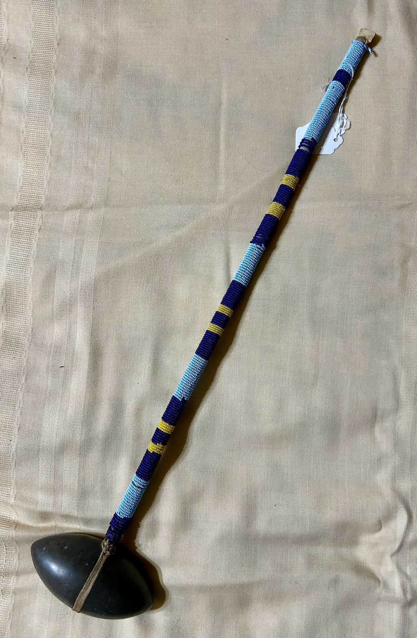 NATIVE AMERICAN PLAINS BEADED CEREMONIAL CLUB