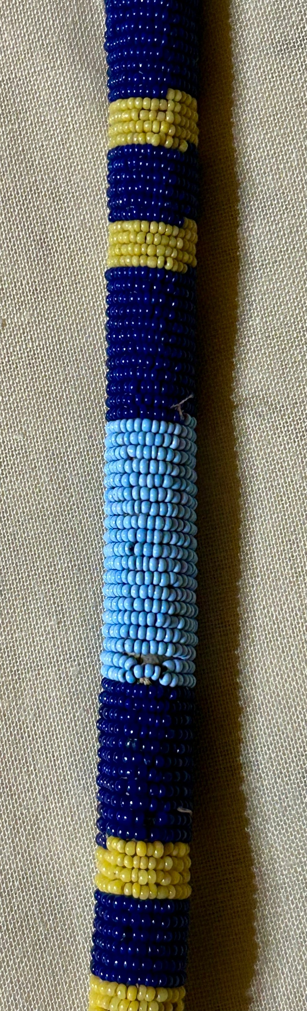 NATIVE AMERICAN PLAINS BEADED CEREMONIAL CLUB