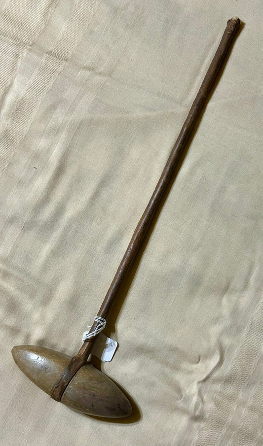 NATIVE AMERICAN PLAINS WAR CLUB LATE 1800'S