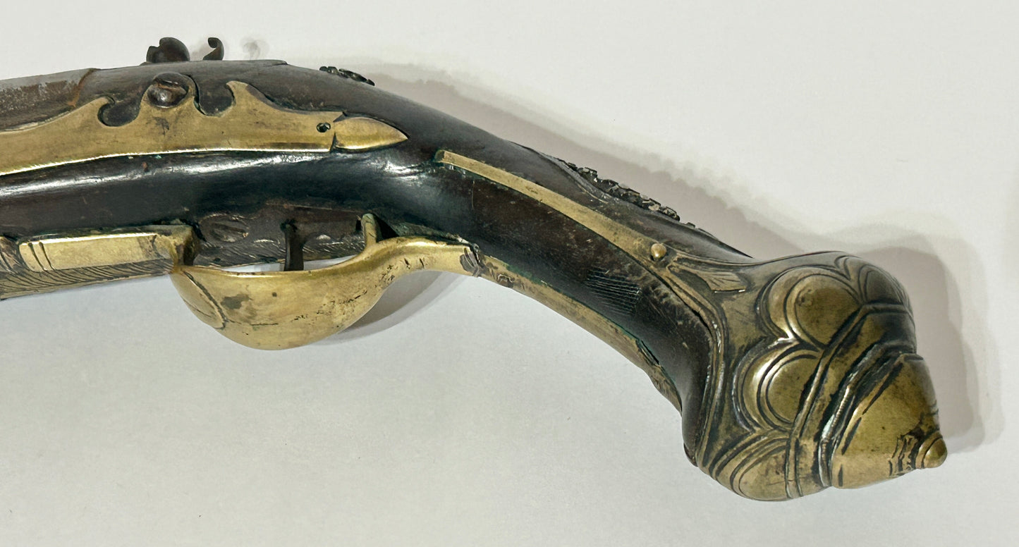 OTTOMON EMPIRE FLINTLOCK ANTIQUE PISTOL