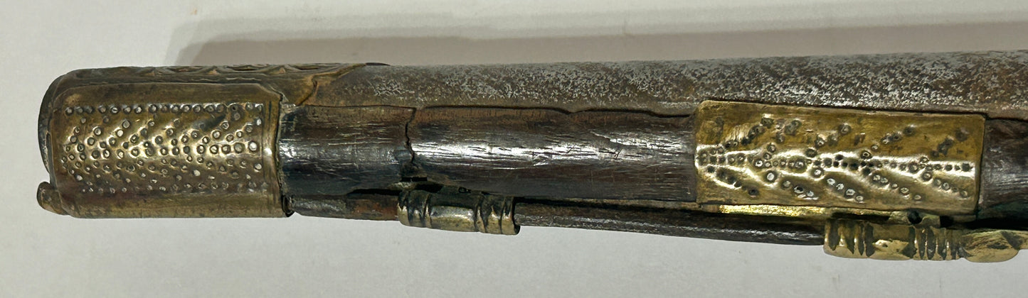 OTTOMON EMPIRE FLINTLOCK ANTIQUE PISTOL
