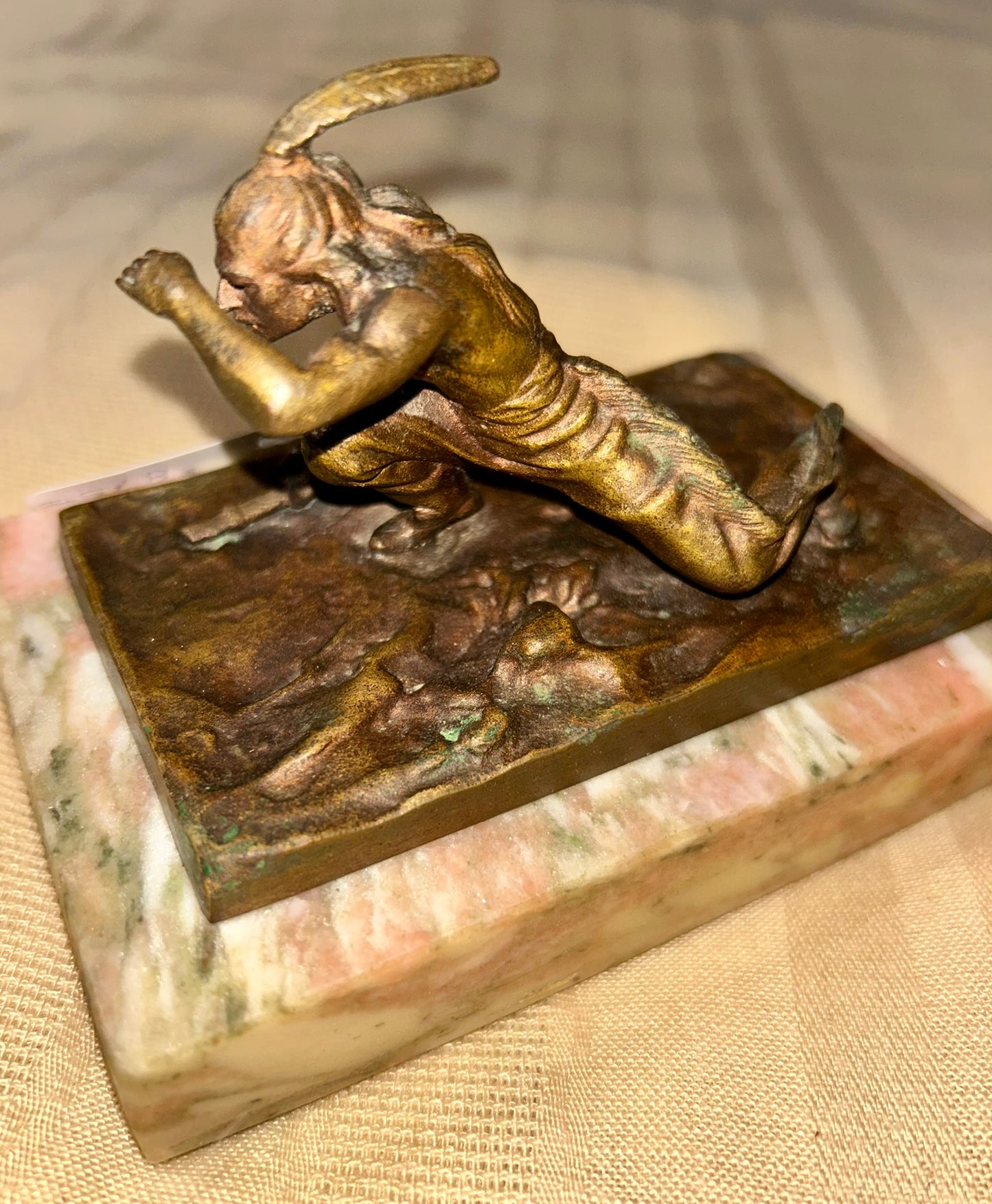 KARL KAUBA 1865-1922 "INDIAN SCOUT" BRONZE