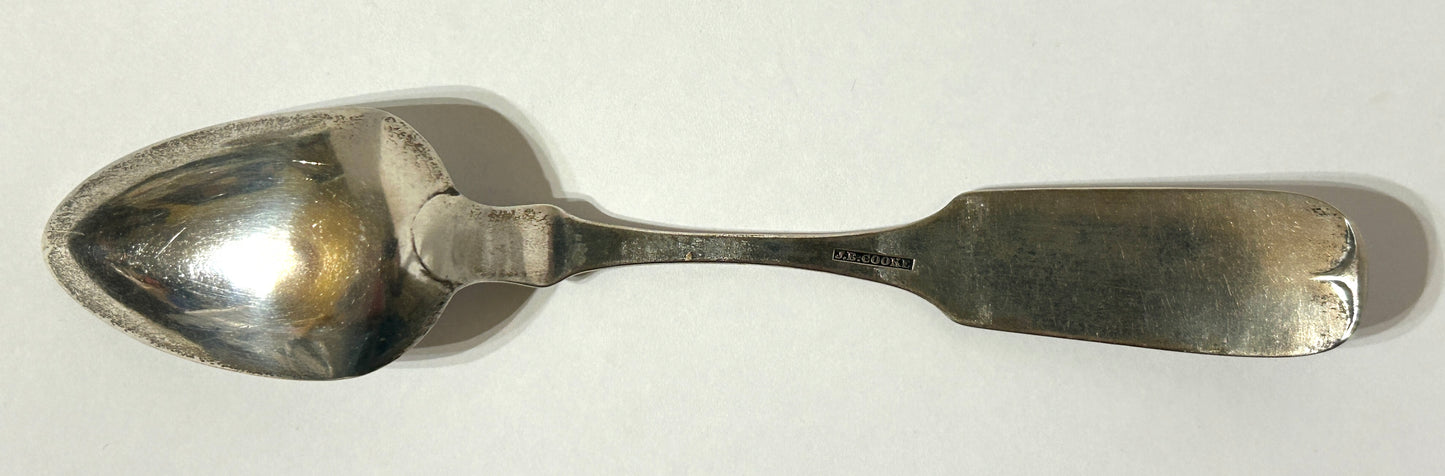 ANTIQUE SILVER SPOONS BY 1800'S VIRGINIA MAKER