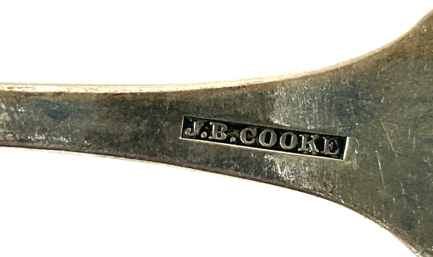 ANTIQUE SILVER SPOONS BY 1800'S VIRGINIA MAKER