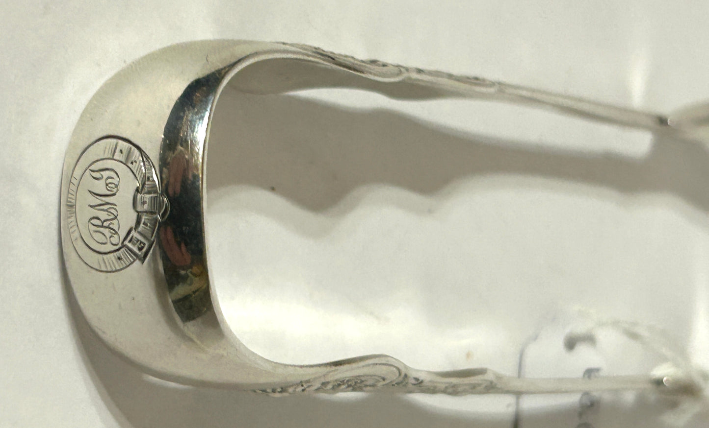 SILVER TONGS IN KINGS PATTERN CIRCA 1850